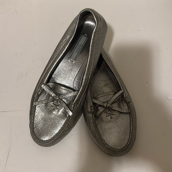 Prada silver loafers - Picture 1 of 16